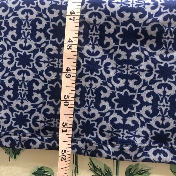 NWT Market & Spruce Blue Geometric Medallion Print Maxi Dress with Strappy Back - Picture 10 of 16